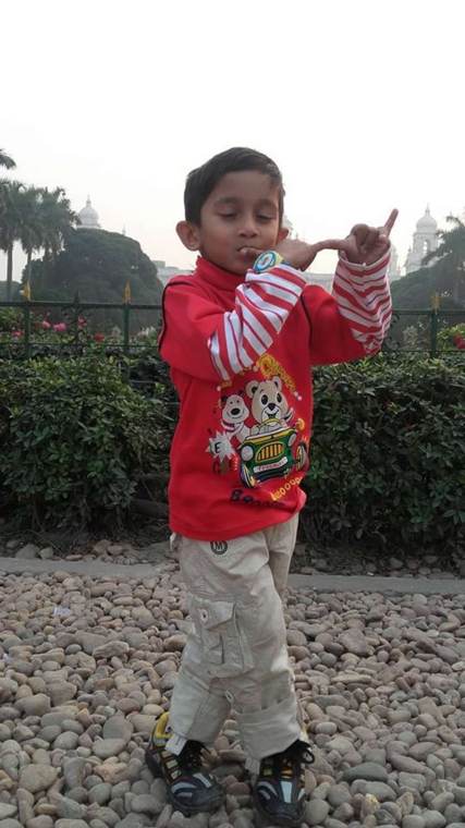 Srijan striking a pose