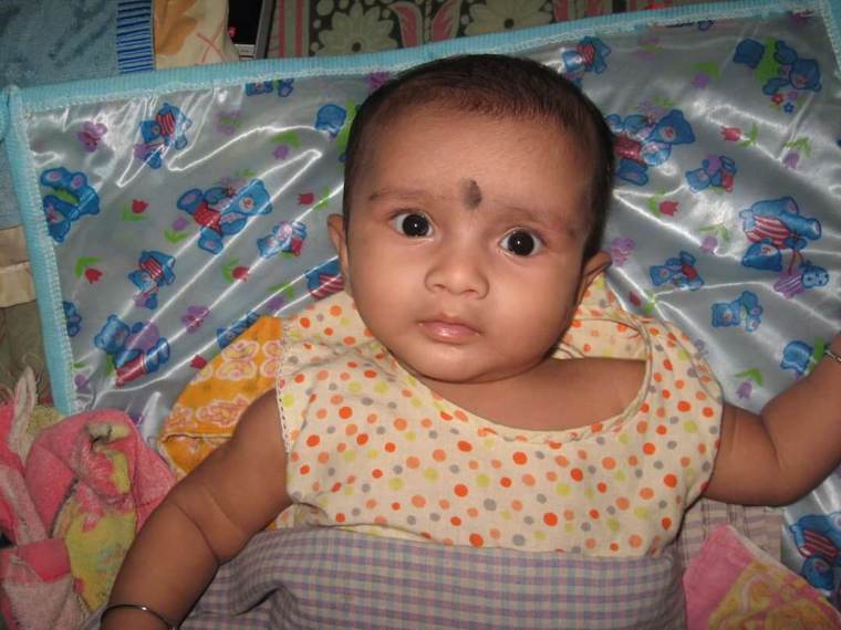Srijan as a baby